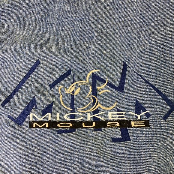 Disney Mickey Embroidered Denim Tote Bag - Picture 4 of 13